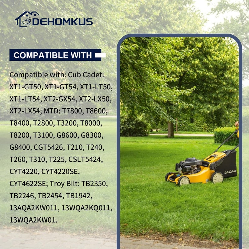 DEHOMKUS حزام قيادة جزازة بديل لـ MTD Cub Cadet Troy Bilt XT1-GT50 XT1-GT54 T7800 T8400 TB2350 TB2454 754-05027 754-05027A 954-05027 954-05027A - 1/2" x 91" - Image 5